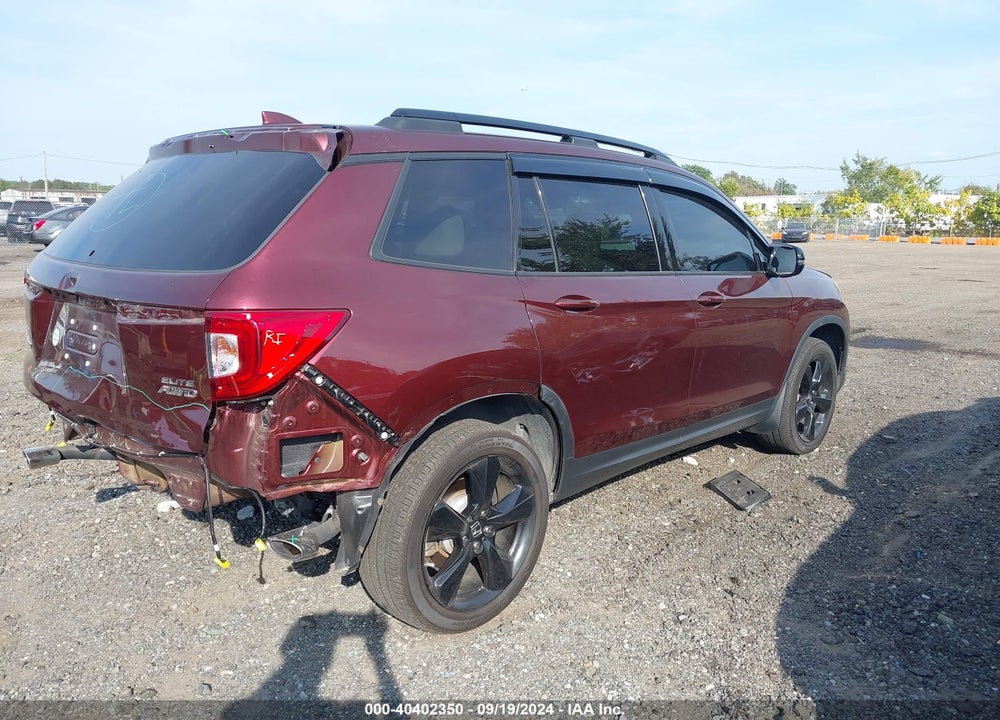 2020 HONDA PASSPORT AWD ELITE VIN: 5FNYF8H09LB016045