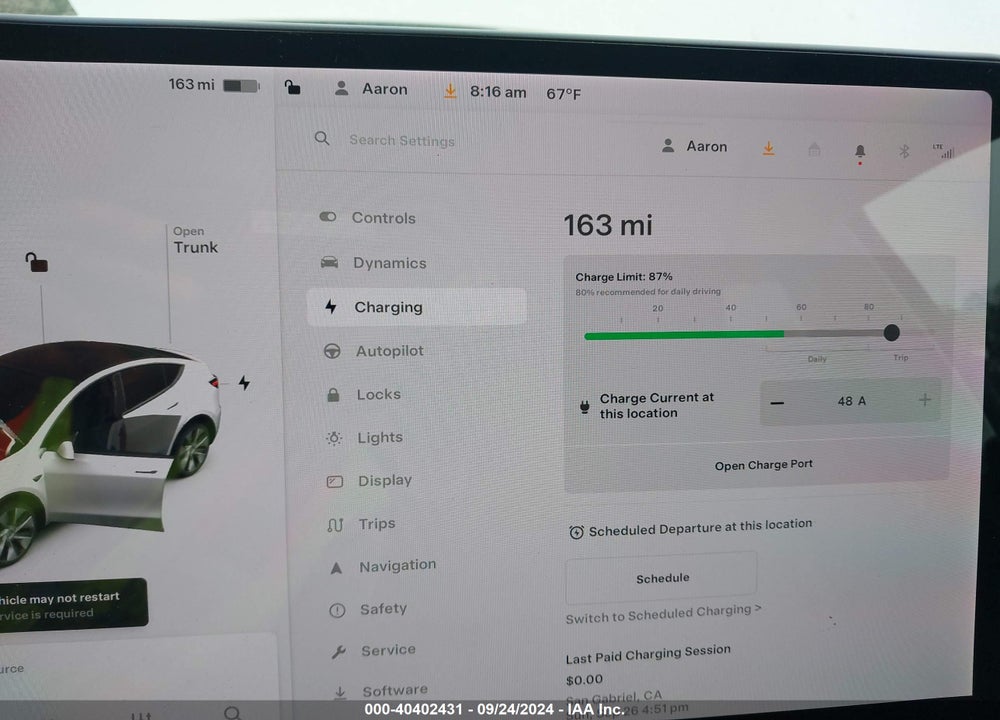 2021 TESLA MODEL Y LONG RANGE DUAL MOTOR ALL-WHEEL DRIVE VIN: 5YJYGDEE4MF161775