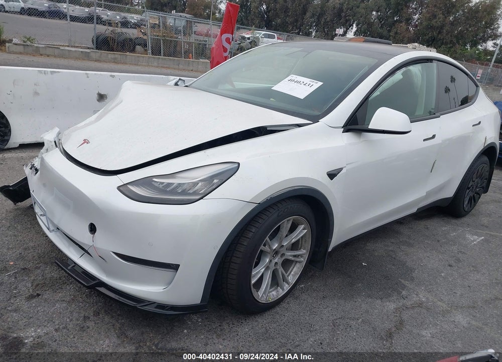 2021 TESLA MODEL Y LONG RANGE DUAL MOTOR ALL-WHEEL DRIVE VIN: 5YJYGDEE4MF161775