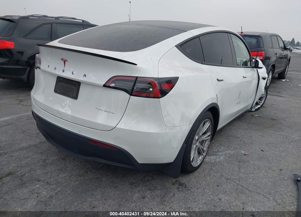 2021 TESLA MODEL Y LONG RANGE DUAL MOTOR ALL-WHEEL DRIVE VIN: 5YJYGDEE4MF161775