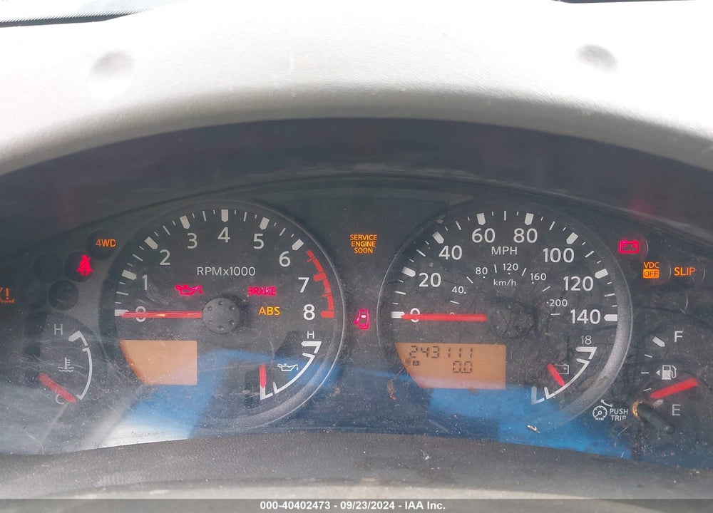 2006 NISSAN XTERRA S VIN: 5N1AN08W86C549107