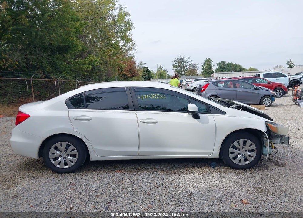 2012 HONDA CIVIC LX VIN: 2HGFB2E58CH509226