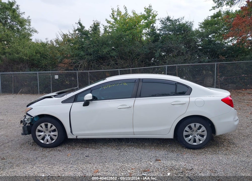 2012 HONDA CIVIC LX VIN: 2HGFB2E58CH509226
