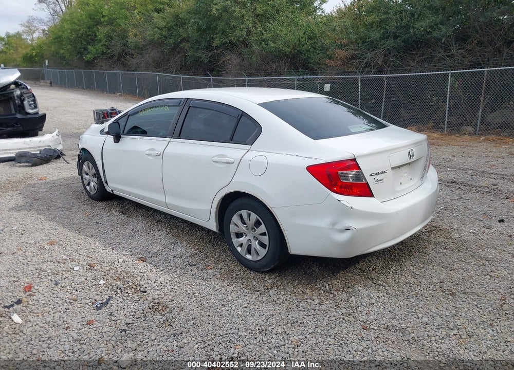 2012 HONDA CIVIC LX VIN: 2HGFB2E58CH509226