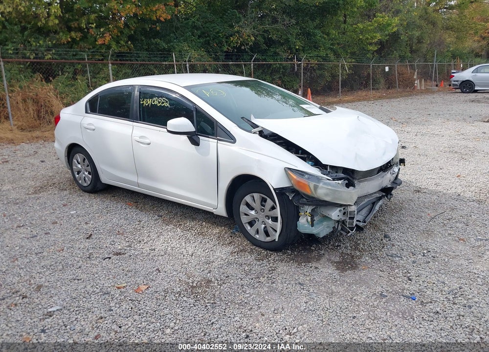 2012 HONDA CIVIC LX VIN: 2HGFB2E58CH509226
