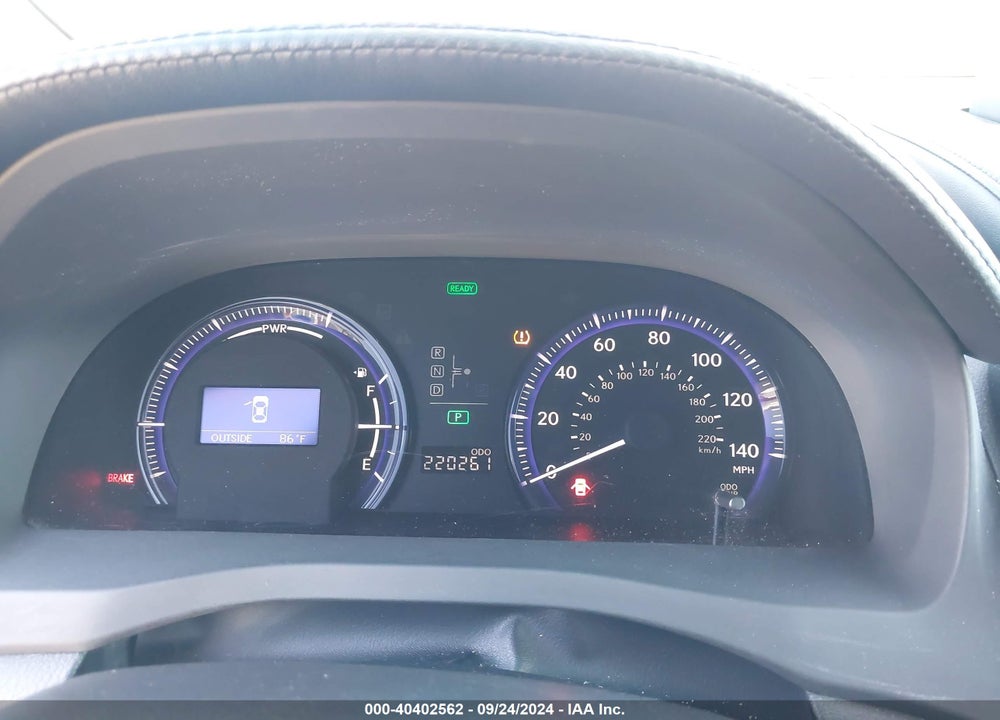 2010 LEXUS HS 250H VIN: JTHBB1BA7A2001536