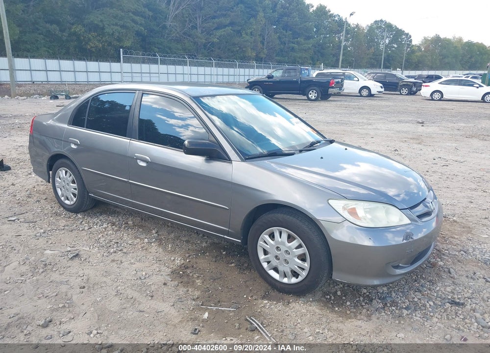 2005 HONDA CIVIC LX VIN: 2HGES16565H580187