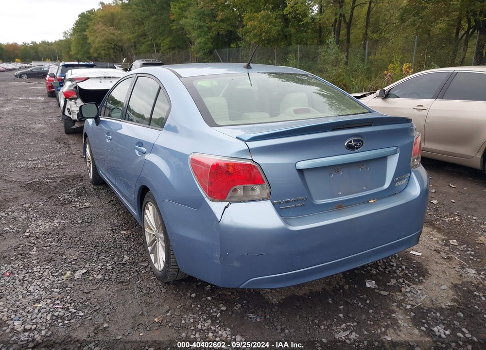2012 SUBARU IMPREZA 2.0I PREMIUM VIN: JF1GJAD6XCG022296