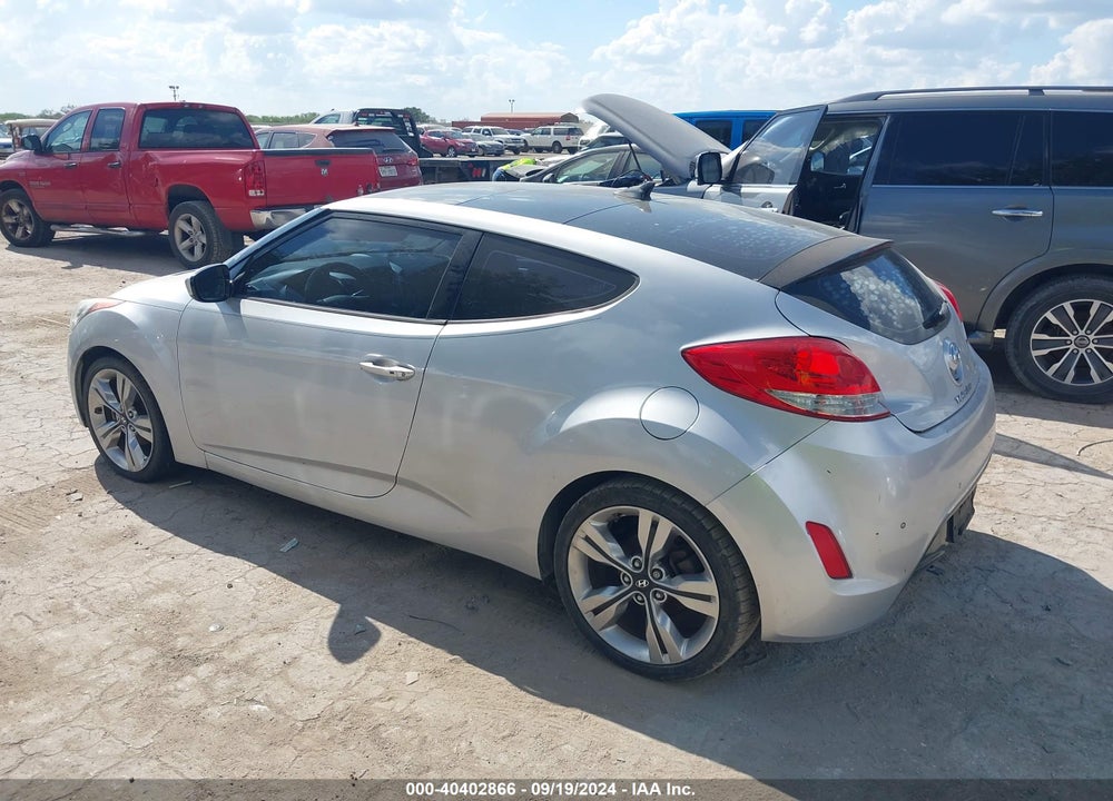 2013 HYUNDAI VELOSTER BASE W/BLACK VIN: KMHTC6AD4DU121309
