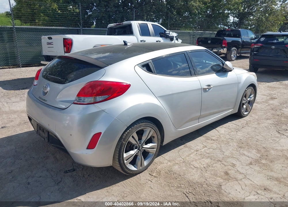 2013 HYUNDAI VELOSTER BASE W/BLACK VIN: KMHTC6AD4DU121309