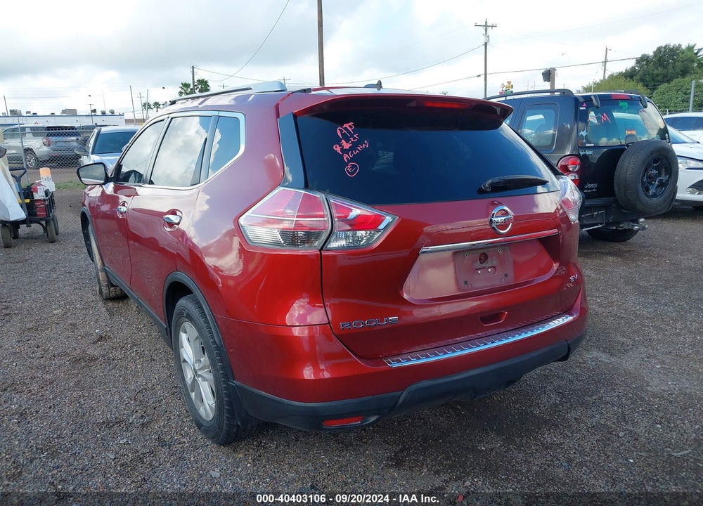 2015 NISSAN ROGUE SV VIN: 5N1AT2MT5FC881079