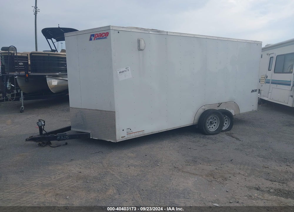 2022 PACE AMERICAN JOURNEY 7X16 ENCLOSE VIN: 53BPTEA21NR008325