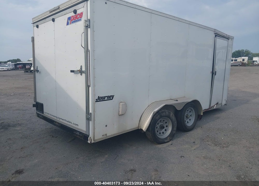2022 PACE AMERICAN JOURNEY 7X16 ENCLOSE VIN: 53BPTEA21NR008325