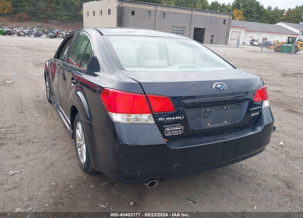 2012 SUBARU LEGACY 2.5I PREMIUM VIN: 4S3BMBG61C3008078