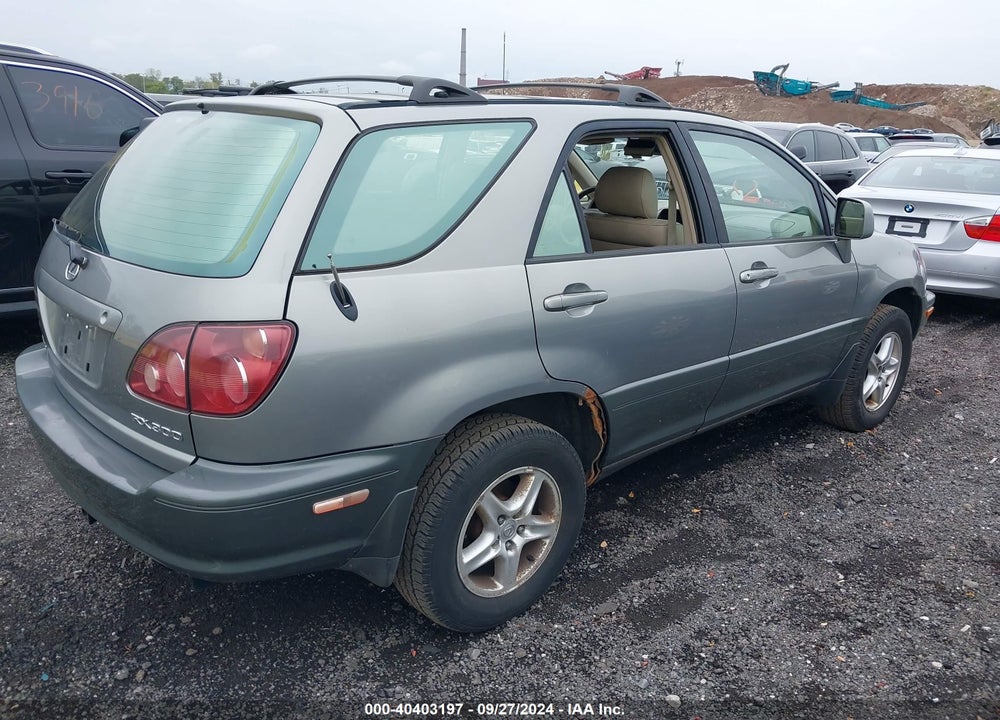 2000 LEXUS RX 300 VIN: JT6GF10U3Y0053509