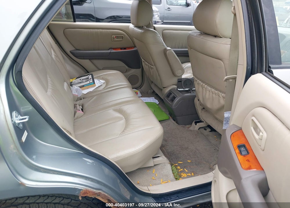 2000 LEXUS RX 300 VIN: JT6GF10U3Y0053509