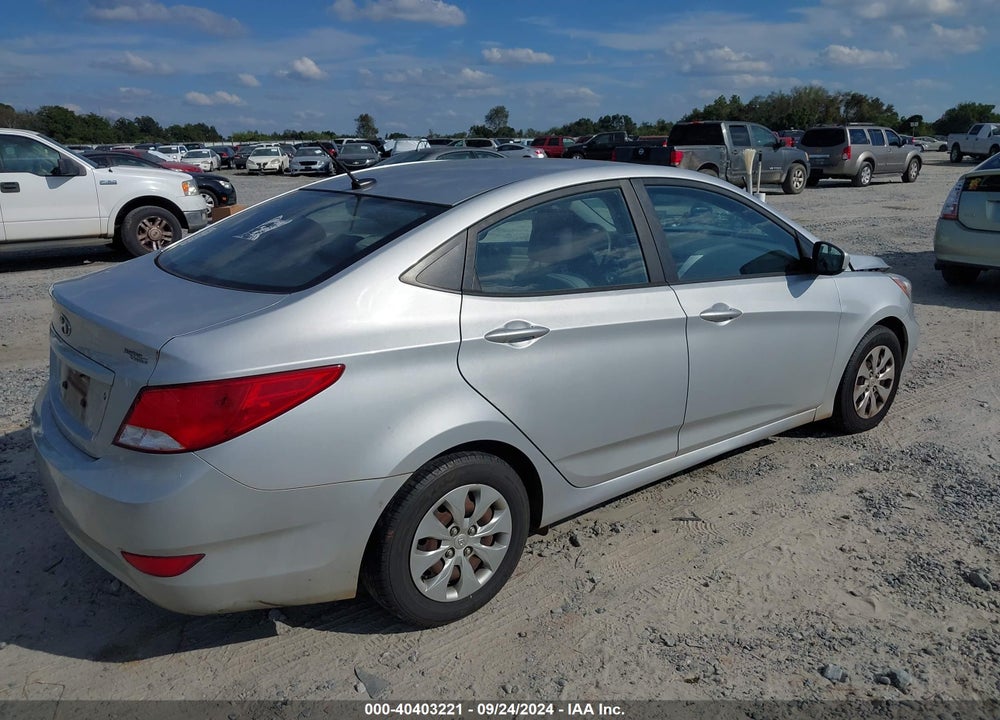 2017 HYUNDAI ACCENT SE VIN: KMHCT4AE6HU187234