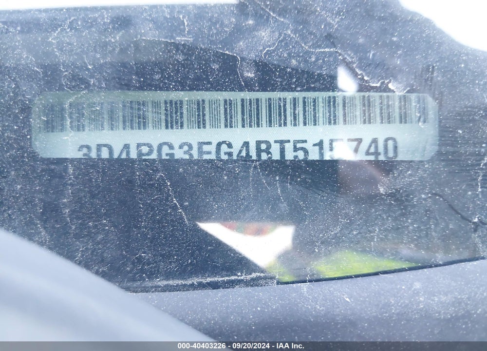 2011 DODGE JOURNEY CREW VIN: 3D4PG3FG4BT515740