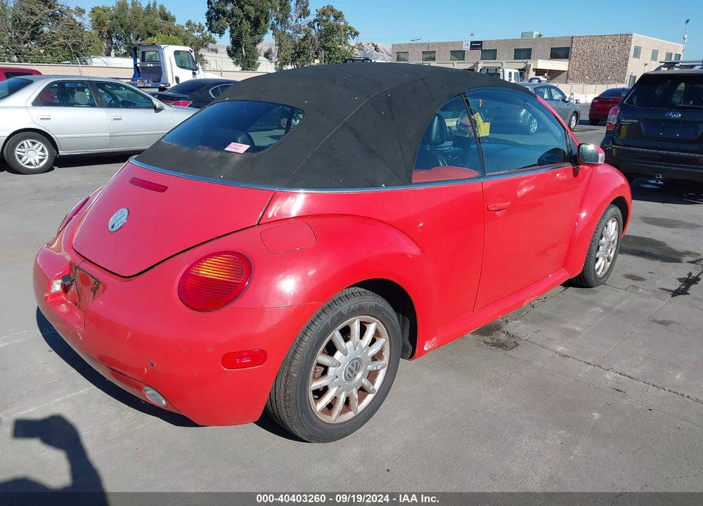 2004 VOLKSWAGEN NEW BEETLE GLS VIN: 3VWCM31Y04M315274