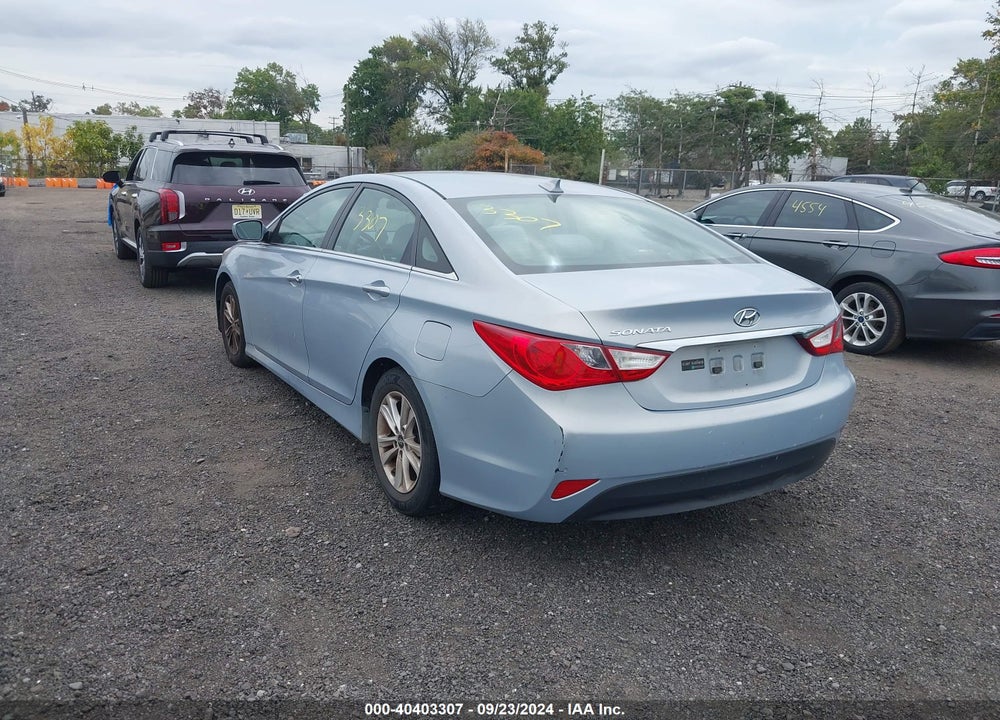 2014 HYUNDAI SONATA GLS VIN: 5NPEB4AC2EH908573