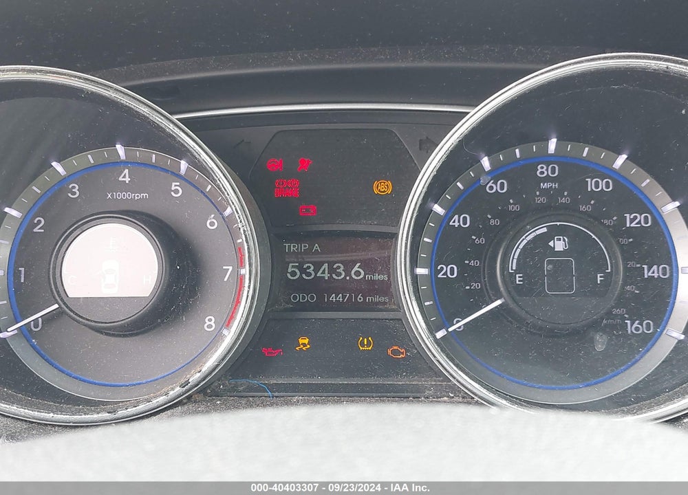2014 HYUNDAI SONATA GLS VIN: 5NPEB4AC2EH908573