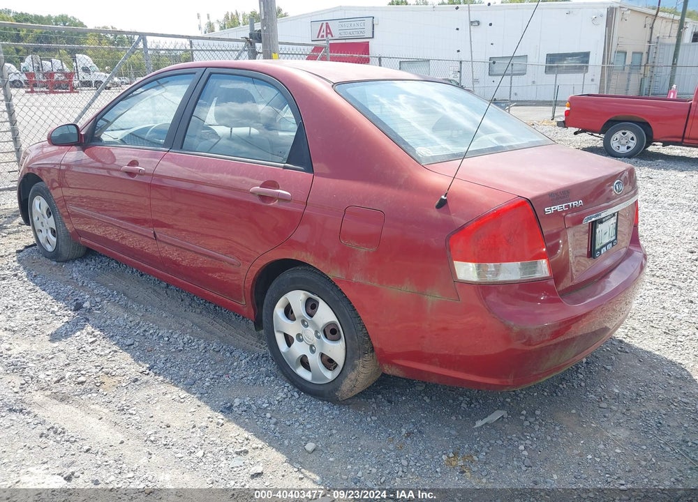 2009 KIA SPECTRA EX VIN: KNAFE221795634108