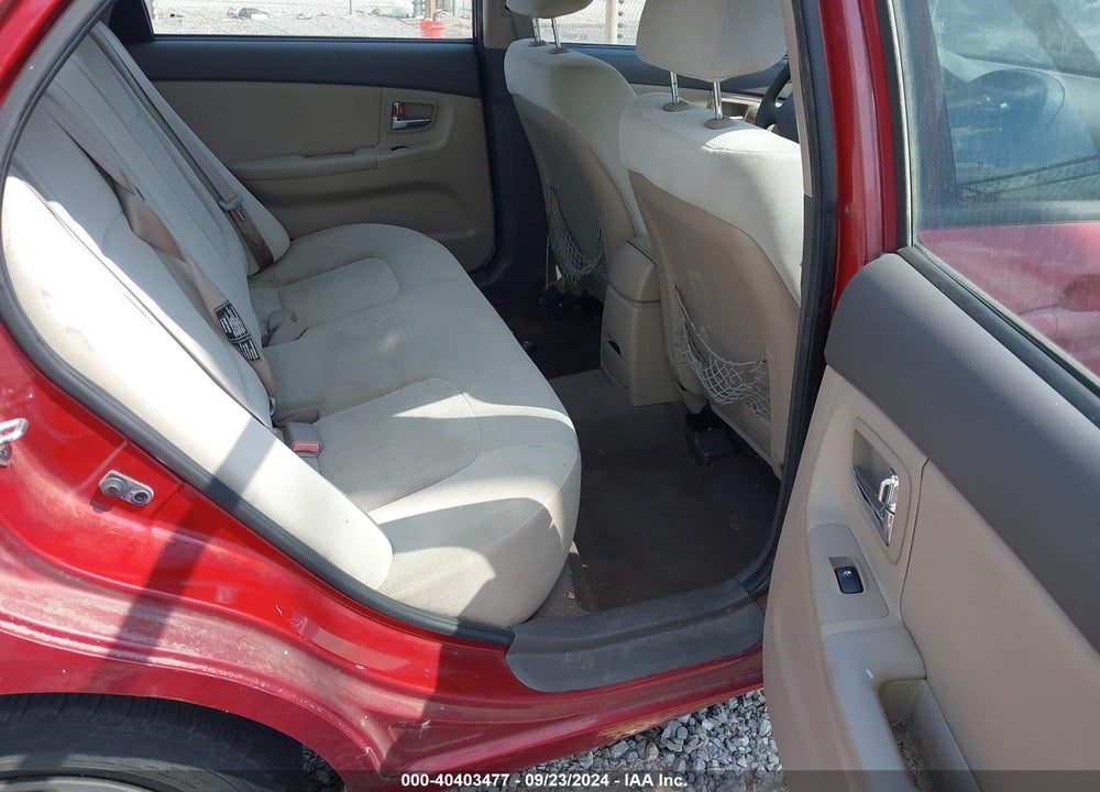 2009 KIA SPECTRA EX VIN: KNAFE221795634108
