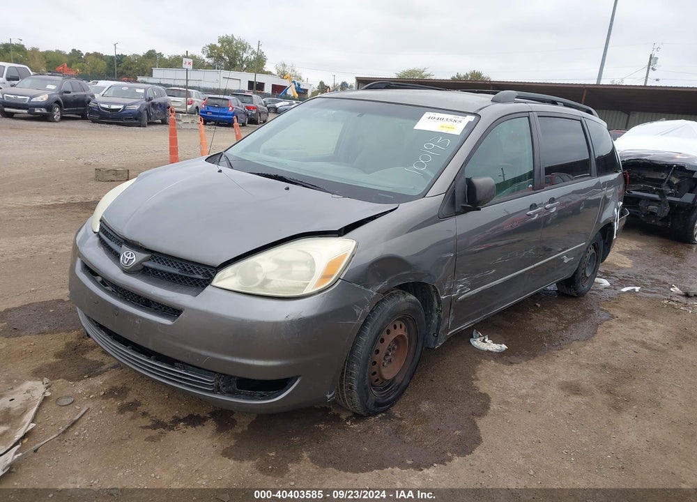 2004 TOYOTA SIENNA LE VIN: 5TDZA23C84S100193