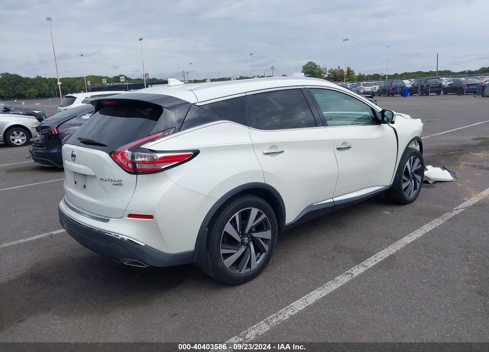 2018 NISSAN MURANO PLATINUM VIN: 5N1AZ2MH8JN152128