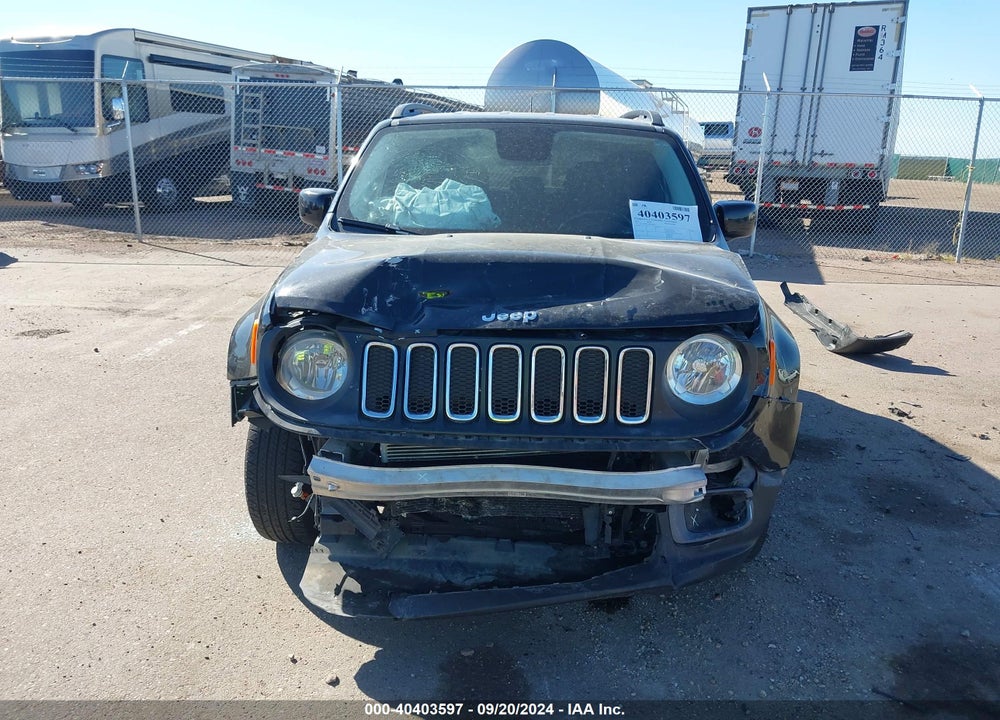 2016 JEEP RENEGADE LATITUDE VIN: ZACCJBBT5GPD56624