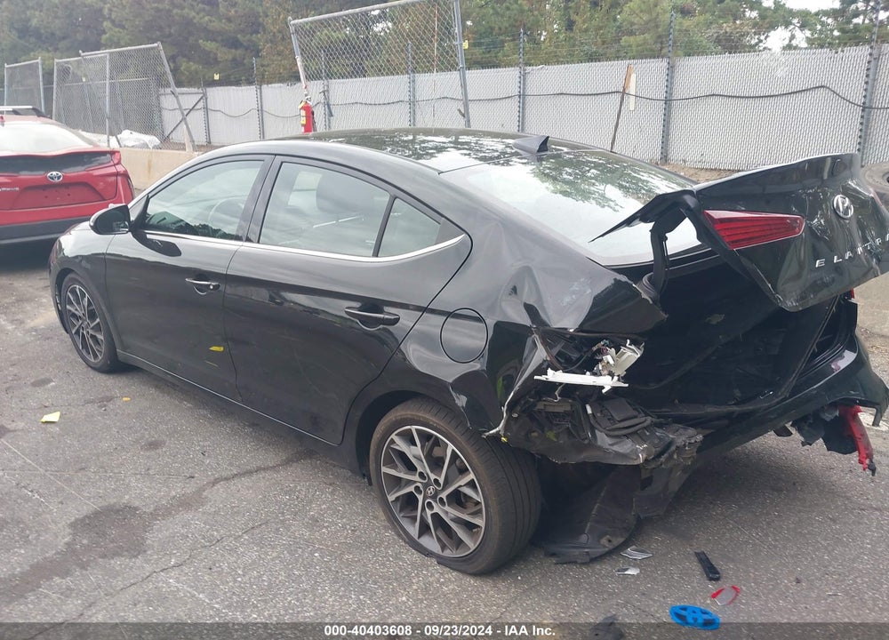 2019 HYUNDAI ELANTRA LIMITED VIN: 5NPD84LF4KH409562