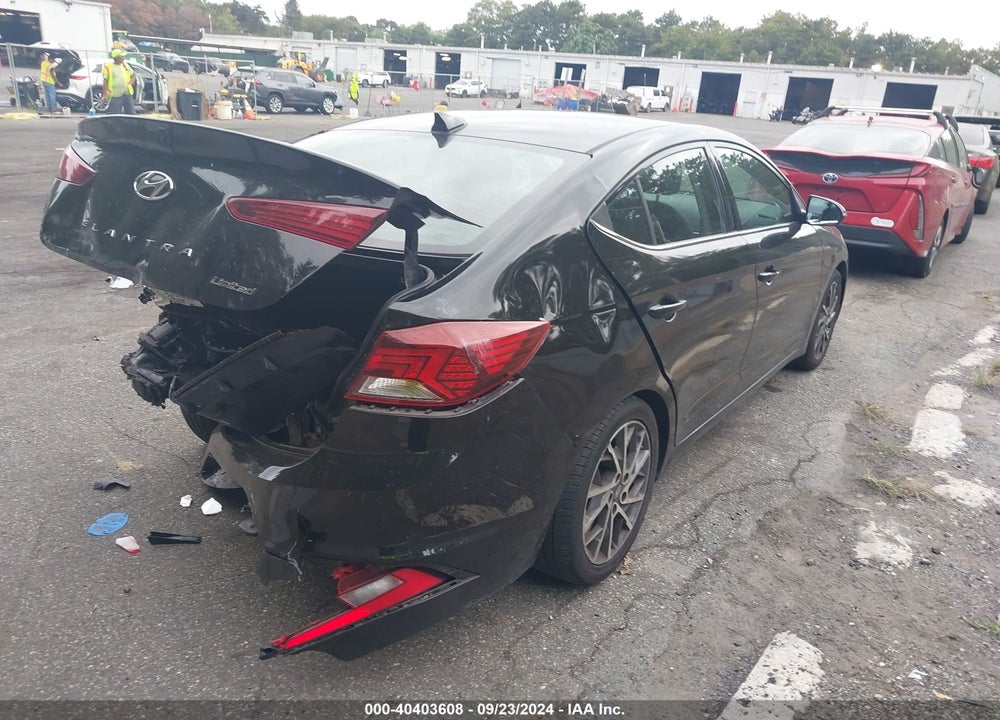 2019 HYUNDAI ELANTRA LIMITED VIN: 5NPD84LF4KH409562