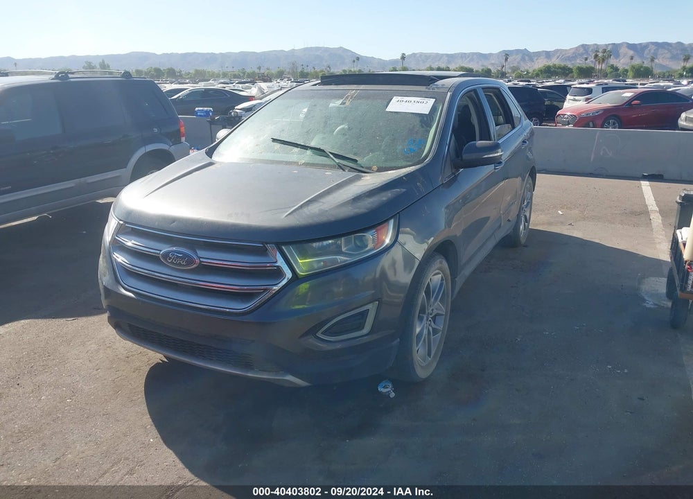 2015 FORD EDGE TITANIUM VIN: 2FMTK3K95FBB92734