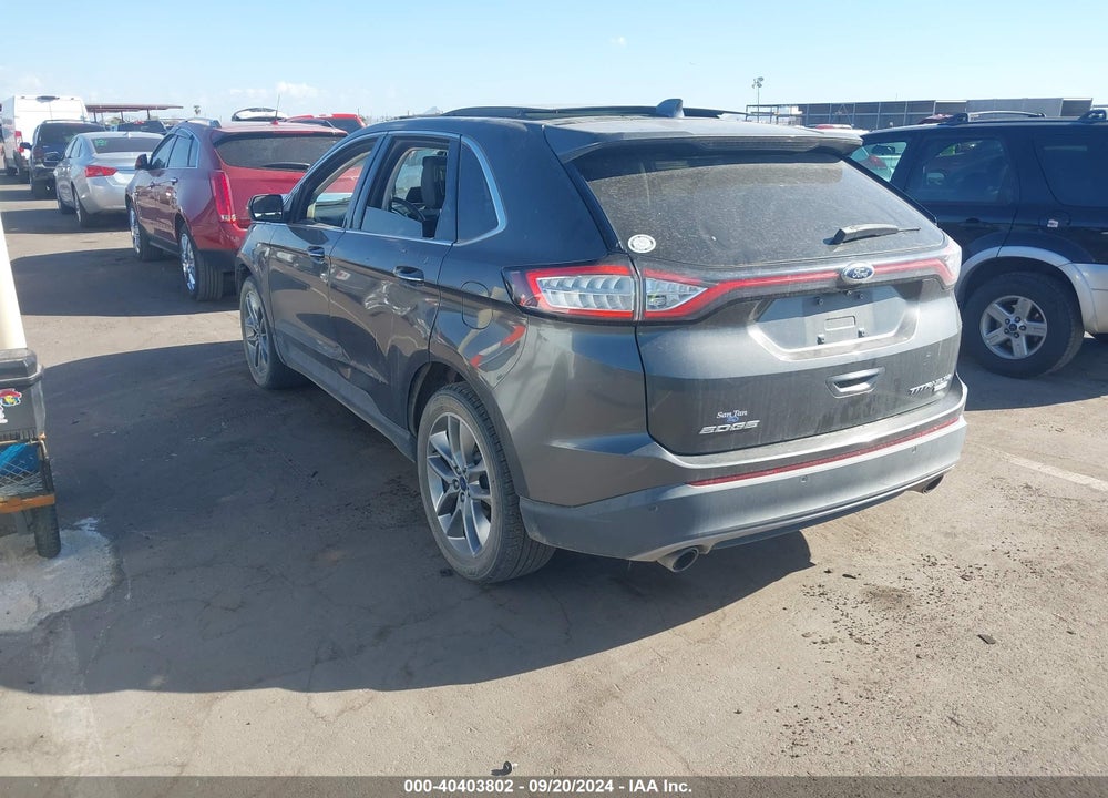2015 FORD EDGE TITANIUM VIN: 2FMTK3K95FBB92734
