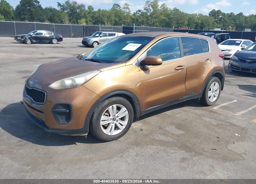 2017 KIA SPORTAGE LX VIN: KNDPM3AC1H7103055