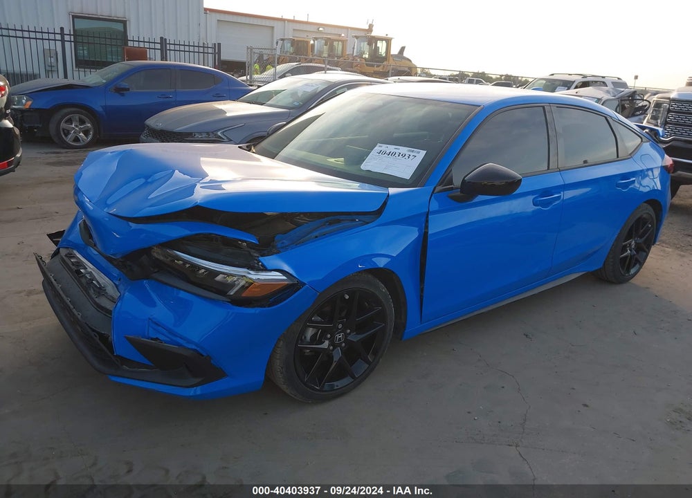 2022 HONDA CIVIC SPORT VIN: 19XFL2G89NE002997
