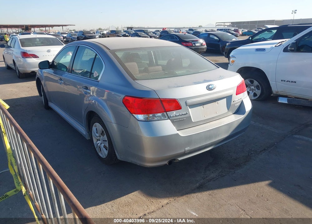 2010 SUBARU LEGACY 2.5I (CVT) VIN: 4S3BMBA61A3235258