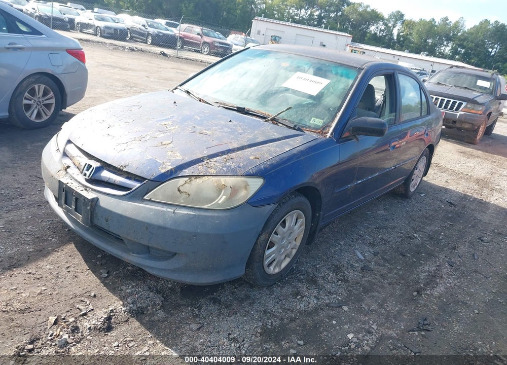 2005 HONDA CIVIC LX VIN: 1HGES16525L014255
