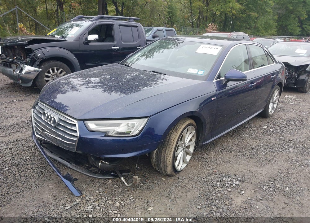 2019 AUDI A4 45 PREMIUM VIN: WAUENAF45KA029527