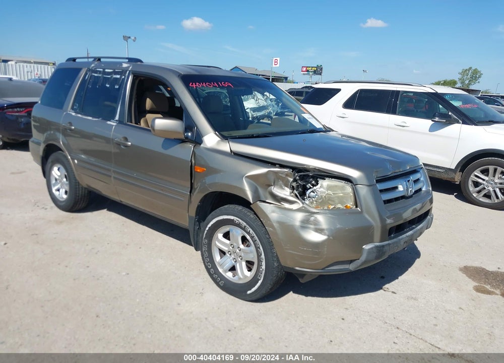 2008 HONDA PILOT VIN: 5FNYF28218B027966