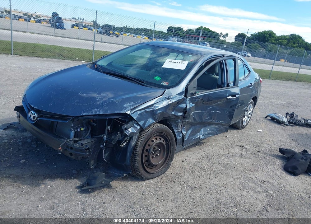 2016 TOYOTA COROLLA LE VIN: 2T1BURHE5GC725482
