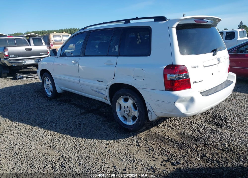 2006 TOYOTA HIGHLANDER LIMITED V6 VIN: JTEEP21A560165423