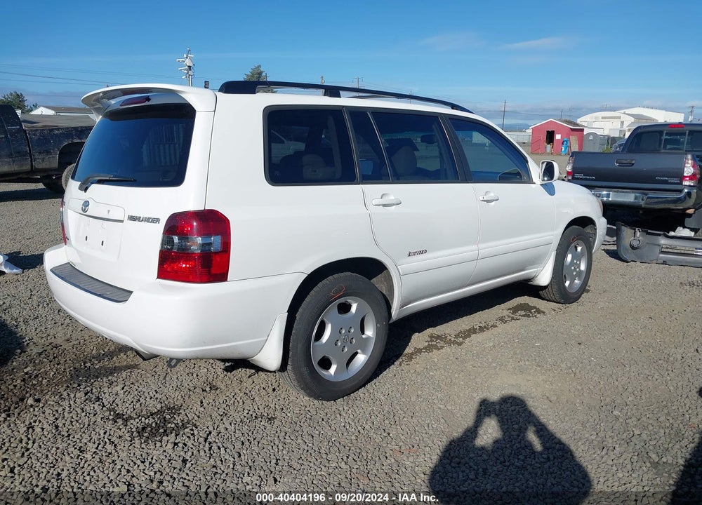 2006 TOYOTA HIGHLANDER LIMITED V6 VIN: JTEEP21A560165423
