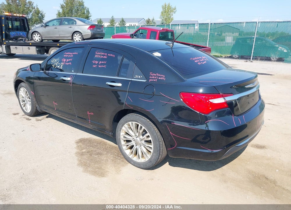2012 CHRYSLER 200 LIMITED VIN: 1C3CCBCB9CN301827