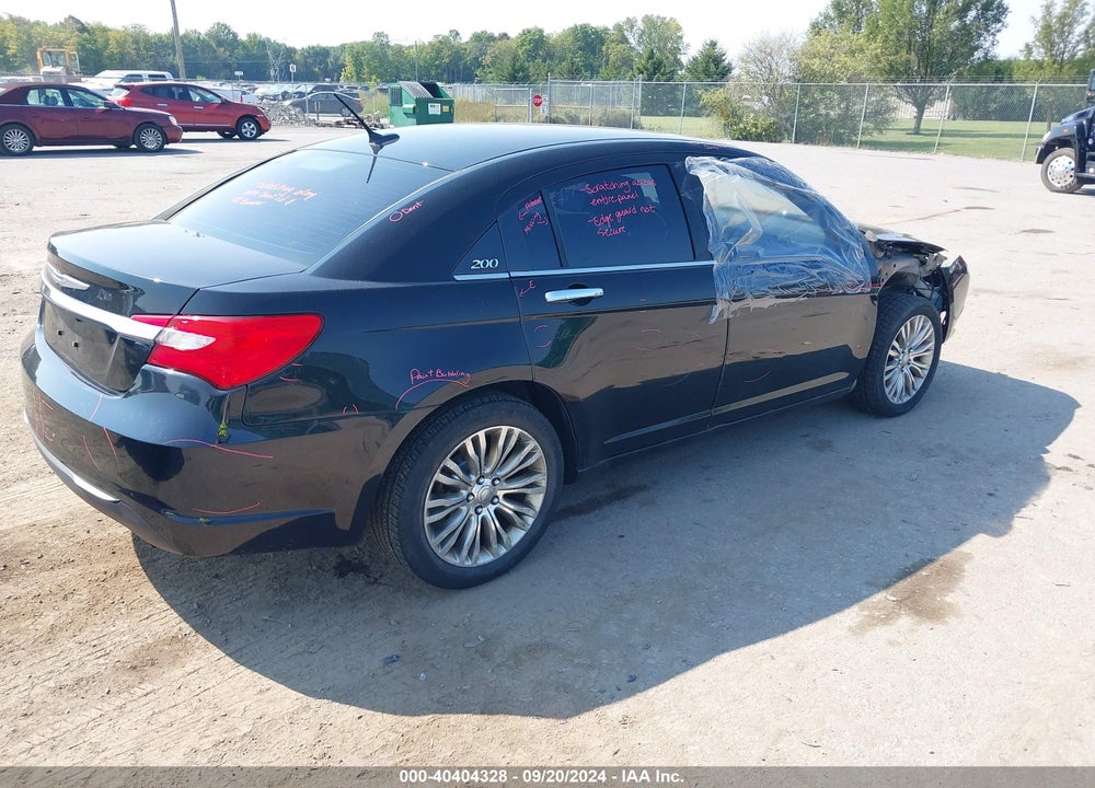 2012 CHRYSLER 200 LIMITED VIN: 1C3CCBCB9CN301827