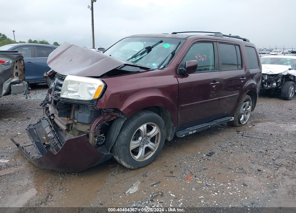 2013 HONDA PILOT EX-L VIN: 5FNYF4H57DB019340