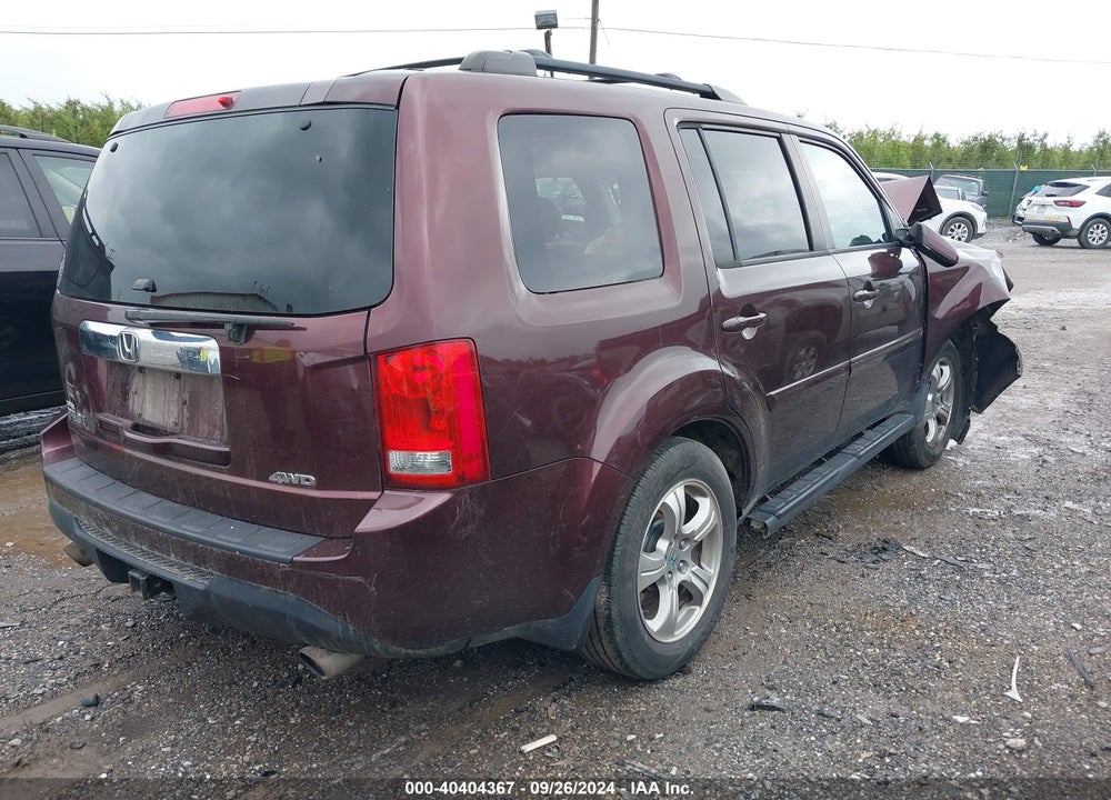2013 HONDA PILOT EX-L VIN: 5FNYF4H57DB019340