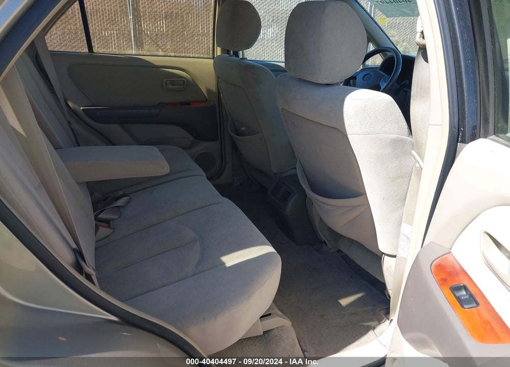 2000 LEXUS RX 300 VIN: JT6GF10U6Y0070689