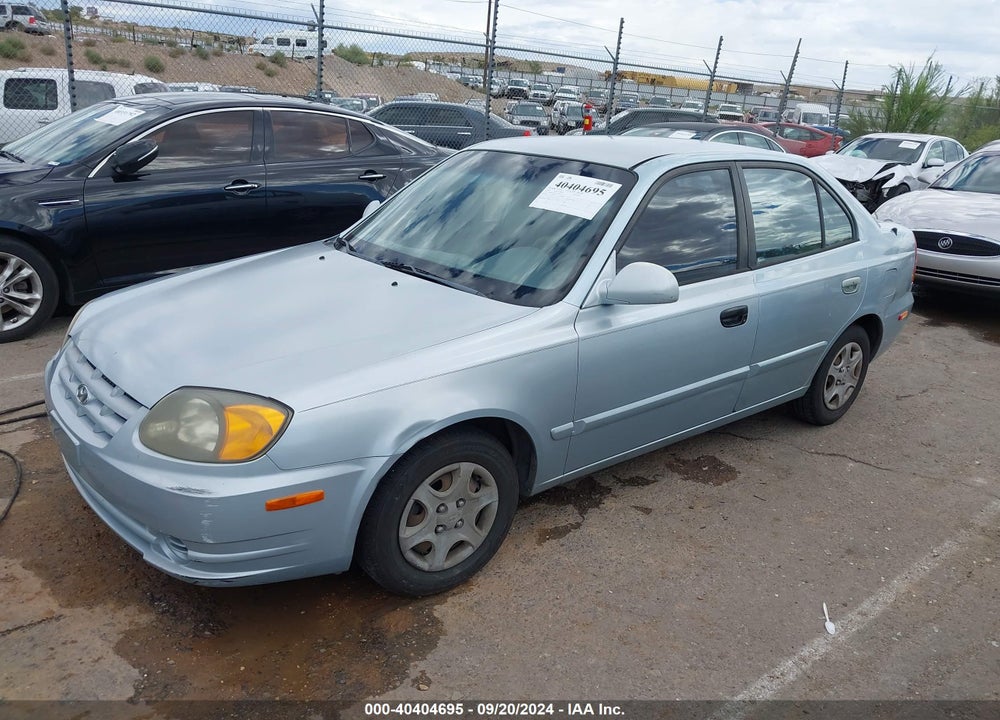 2003 HYUNDAI ACCENT GL VIN: KMHCG45C33U494530