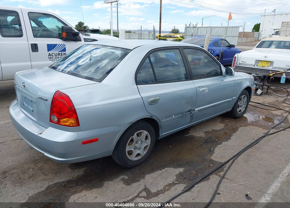 2003 HYUNDAI ACCENT GL VIN: KMHCG45C33U494530